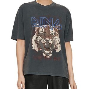 Anine Bing tiger grey graphic tee